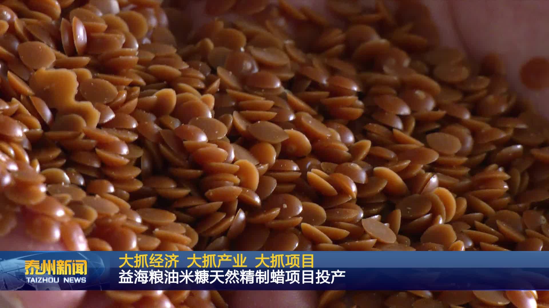 大抓经济 大抓产业 大抓项目  益海粮油米糠天然精制蜡项目投产